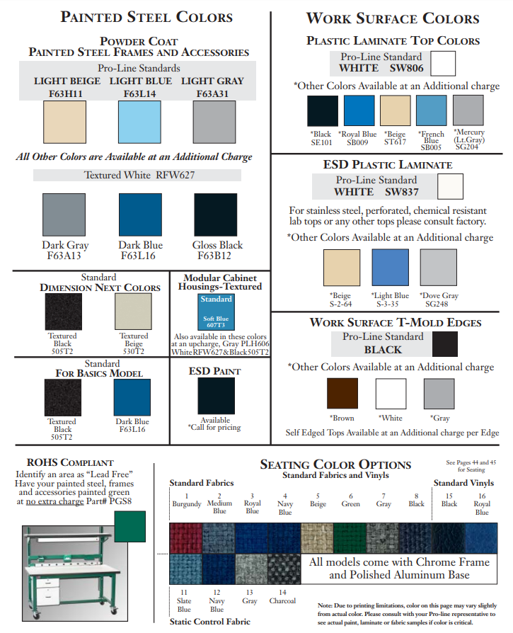 Colors for Workbenches